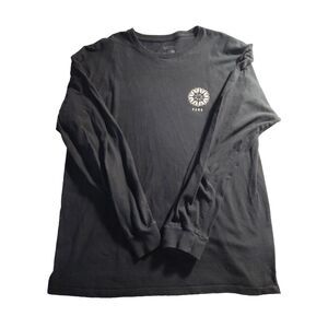 Vans T Shirt Mens Size L Black Long Sleeve Skateboarding‎ 674
